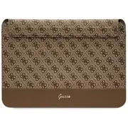 Aizsargvāciņš Guess Sleeve Gucs14Ps4Sgw 14 brown 4G Stripe Metal Logo  3666339110833