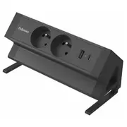 Fellowes Power Desk 2 tips E Black  100137184 043859806836