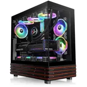 Thermaltake View 270 Plus Ws Argb  Black/Holz, Tempered Glass x 2, Holz-Struktur Ca-1Y7-00M1Wn-Ws 4711658545565