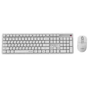 Gembird Kbs-Wms-01-W-Cyrl Bezvadu klusā Pro Business galda komplekts, balts, Ru izkārtojums  8716309137065 Pergemklm0031