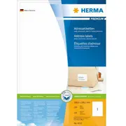 Herma Adressetiketten A4 weiß 199,6X289,1 mm Papier 100 St.  4252 4008705042529 48219010