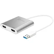 Hub Usb j5create Ārējā grafiskā karte 3840X2160 px Silver Jua365  Jua365-N 4712795081251