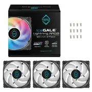 Iceberg Thermal Icegale Lightning Argb Gen2.0 120Mm 3 Pack  Ig12Lt-B3A 1230000071932 84145915