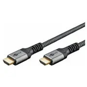 Kabel Goobay Przewód Hdmi o dużej szybkości transmisji z Ethernetem, 5 m, Sharkskin Grey - Długość kabla m  64996 4040849649967