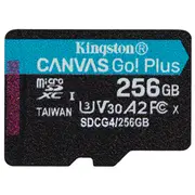 Kingston Canvas Go Plus Microsdxc Atmiņas karte 256Gb  Sdcg4/256Gbsp 740617348026