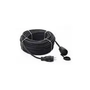 Kel darbnīcas pagarinātājs 1 kontaktligzda ar aizsardzību 20M 16A Black W-97288  5902273402718