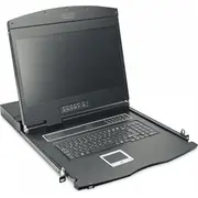 Kvm konsoles Digitus 19 Lcd ar skārienpaliktni 8 porti 1U komplekts kabeļiem 8Xds-19231 tastatūra Us-Ds-72211-2Us  Ds-72211-2Us