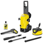 Kärcher K 4 Wcm Premium Home Gelb/Black, mit Dreckfräser, Schlauchtrommel und Flächenreiniger  1.324-232.0 4054278999104 Nelkarmci0129