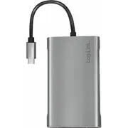 Logilink Dockingstation Usb 3.2 Gen1,Usb-C, 10-Port,Pd,Silb.  Ua0383 4052792064711 84718000