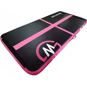 Master piepūšamais vingrošanas paklājs Airtrack 200 cm x 100 10 pink  Mas-B858-Black-Pink 8592833010209
