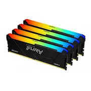 Operatyvinė atmintis Kingston Fury Beast Rgb 128Gb 4X32Gb Ddr4 3600Mhz Cl18  Kf436C18Bb2Ak4/128 740617337389 356270