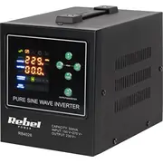 Pārveidotājs Rebel avārijas barošanas avots Power-500-Lfp4 - pārveidotājs ar tīru sinusa viļņa formu un uzlādes funkciju 12V 230V 500Va/300W  Rb-4026 5901890116312