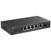 Ruijie Reyee Rg-Es206Mg-P  Gudrais slēdzis, 6 porti, 5X2,5Ge, 4Xpoe, 70W, 1X10Ge Sfp, Mākoņpakalpojums 6976915003303