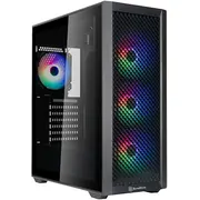 Silverstone Sst-Fa515Xr-Bg Fara, Midi-Tower, Argb, tempered glass - Black  Gesv-569 4710679817941