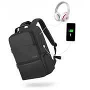 Swissten Laptop Backpack Mugursoma portatīvajiem datoriem 15.6 nodalījumiem ar Usb izeju viedtālruņa uzlādei  55010100 8595217478169
