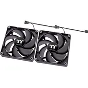 Thermaltake Ct140 Pc Cooling Fan Black, 2Er Pack, 140 mm  Cl-F148-Pl14Bl-A 4713227536301