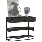vidaXL Konsoles galds, melns, 90X35X80 cm  849179 8721102842382