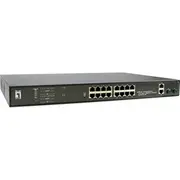 Levelone PoeSwitch 16Xge Poe/2Xge/2Xsfp 270W 19 unman.Met.  Gep-2021 4015867223895 85176200