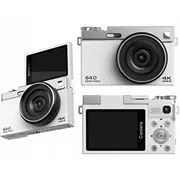 Digitālā kamera Xrec 64Mp / 4K 16X tālummaiņa Pagriežams Lcd ekrāns 2,88 C77 White  Sb11440 5904647833388