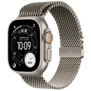 Viedpulkstenis Apple Watch Ultra 3 Gps  Cellular 49Mm Natural Titanium / Milanese Loop L Grey Mf0E4Qp/A 195950609875