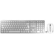 Bezvadu tastatūra Cherry Dw 9100 Slim Rf  Bluetooth čehu, slovāku Silver Jd-9100Cs-1 4025112095320
