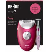 Braun Silk-Épil 3 3-202 Epilators Rozā  Se3-202 7500435224956