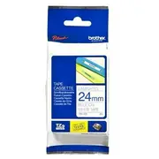 Brother Tze-253 24 mm, Blau auf White  Tze253 4977766685498