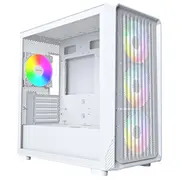Montech X5M Pc-Gehäuse, Midi-Tower, Micro-Atx, Argb, Tempered Glass - weiß  Gemt-056 4710562746273 W