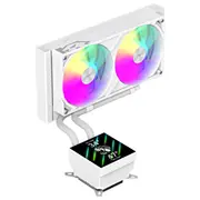 Ūdens dzesētājs Gamemax Cpu Liquid Cooler  Glacier 240 Lcd Wh Intel, Amd 6931858754569