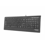 Datora tastatūra Natec  Keyboard, Barracuda, Us Layout, Slim Nkl-0876 5901969407099