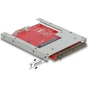Delock Konverter Ide 44 Pin  mSATA mit 2,5 Rahmen 62495 4043619624959
