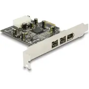 Delock Pci Express Karte  2 x extern Firewire B 1 A 89153 4043619891535