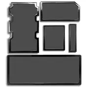 Demciflex Staubfilter-Set für Corsair Obsidian 750D - Black/Black  Zust-121 6009704604013 Df0483