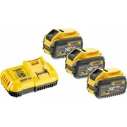 Dewalt Akumulator Xr Flexvolt - napięcie 18/54V  pojemność 9.0/3.0Ah 15 x ogniwa 3.0 Ah, 162 Wh Ładowarka wielonapięciowa Dcb118X3-Qw 5035048682203
