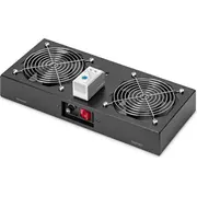 Digitus Dachlüftereinheit für 483 mm 19 Wandgehäuse Black  Dn-19 Fan-2-Wm-T-Sw 4016032250586
