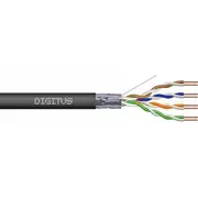 Digitus Teleinformācijas kabelis F/Utp kat.6 Pe Awg 23/1 spole black ārējais želejots Dk-Tp622 /305M/  5907772595091