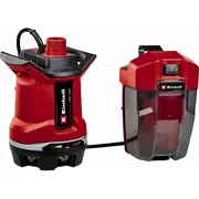 Einhell Power X-Change Akku-Schmutzwasserpumpe Ge-Dp 18/25 Li - Solo, 18Volt, Tauch- / Druckpumpe Rot/Black, ohne Akku und Ladegerät  4181580 4006825665642