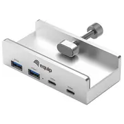 Equip 4 portu Usb-A3.2 sadalītājs-2xUSB-C/2xUSB-A 5Gbps  128967 4015867241486 84718000