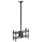 Equip Deckenhalterung 43-86/2Tft  50Kg Rücken-Rücken sw lite Retail 650377 4015867241639 73269098