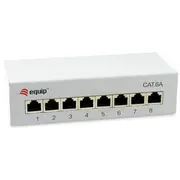 Equip Patchpanel  8Xrj45 Cat6A Desktop 500Mhz Ral7035 326521 4015867237496 85369010