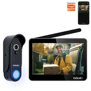 Evolveo Doorphone W7, Sada domácího bezdrátového videotelefonu s Wifi černý monitor  W7-B 8595683204613