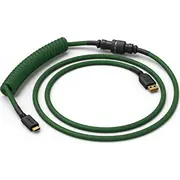 Glorious spirālveida kabelis Forest Green, Usb-C uz Usb-A - 1,37M, green  Gata-1696 0810069972039 Glo-Cbl-Coil-Fg