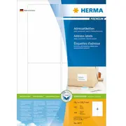 Herma Adressetiketten A4 weiß 78,7X139,7 mm Papier  400 St. 4472 4008705044721 48219010