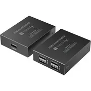 Usb Techly pagarinātājs / 2.0 4-Portu centrmezgls Cat6 līdz 150M  365580 8059018365580