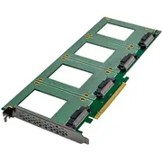 Inline Pcie karte ar 4X iekšējiem U.2 Nvme Sff-8639  bifurkācija, x16 4043718341542