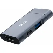 Jcpal Usb-C 3 vienā ceļojumu centrmezgls - Hdmi/Pd/Usb-A 3.0 Drošības garantija. Vienkāršas maksājumu daļas. Bezmaksas piegāde no 170 zł.  Jcp6349 6954661871759