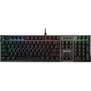 A4Tech Bloody Mehāniskā vadu spēļu tastatūra B750N ar Green Switch Cz/Sk Black  B750N-Bk-Gs 4711421966191