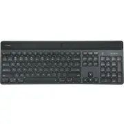 Bezvadu tastatūra Targus Ecosmart ar Bluetooth 5.0, antibakteriāla, apgaismota, Qwerty, Gb, šķērsslēdžu taustiņiem, Black, ilgtspējīgā iepakojumā  Akb868Uk 5051794042788
