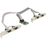 Kontrolieris Delock Mini Pci Expr karte 4X D-Sub9 95243  4043619952434