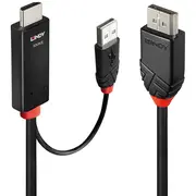 Lindy Adapterkabel Hdmi  Displayport Black/Rot, 3 Meter 41500 4002888415002